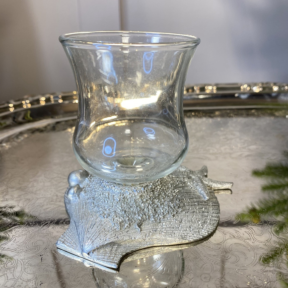 Pewter CandleholderAmos Nova Scotia Canada Seashell Starfish Seascape Beach 2007 - Picture 12 of 12